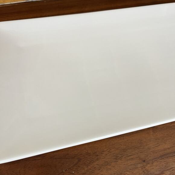 Fitz & Floyd Everyday White Porcelain Rectangular Serving Platter 15-5/8" - Picture 3 of 8